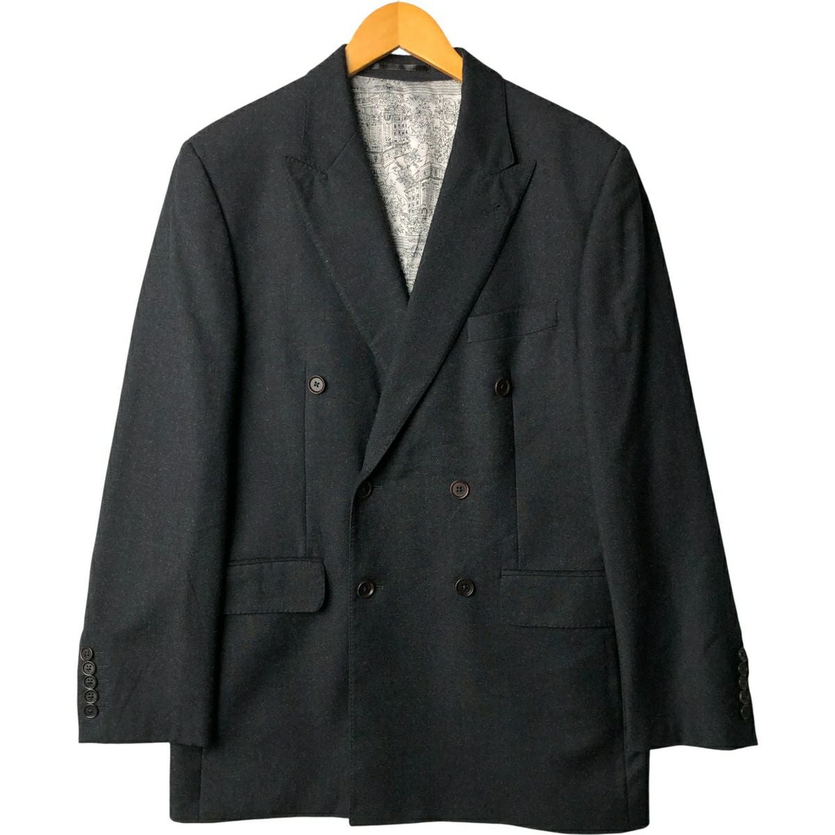 古着 TALDY ダブルブレスト ウールテーラードジャケット スペイン製