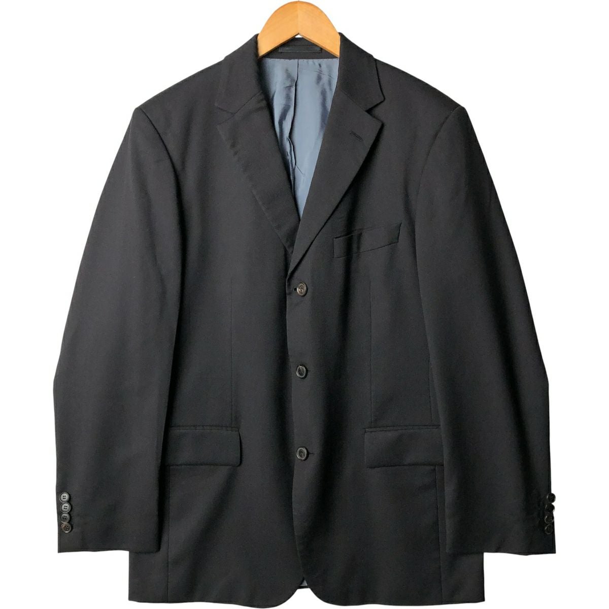 古着 ヒューゴボス HUGO BOSS ストライプ柄 ウールテーラード