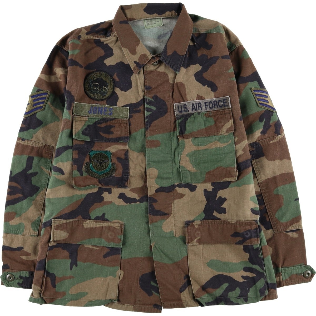 古着 80年代 米軍実品 迷彩柄 ウッドランドカモ リップストップ B.D.U