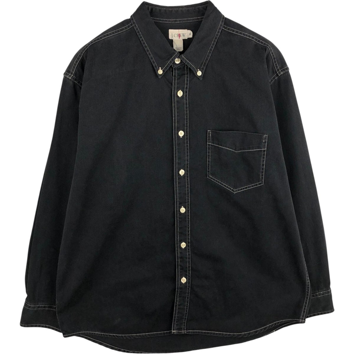 古着 90年代 ジェイクルー J.Crew 巨人タグ 長袖 ボタンダウン 古着 90年代 ジェイクルー J.Crew 巨人タグ 長袖 ボタンダウン
