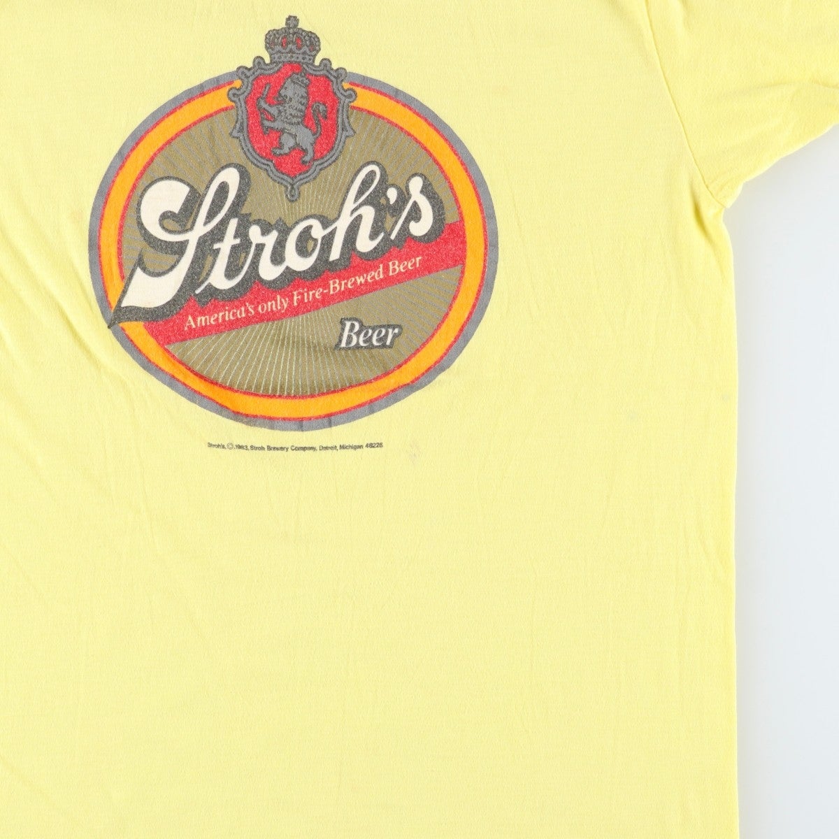 古着 80年代 SNEAKERS STROHS アドバタイジングTシャツ USA製 メンズL