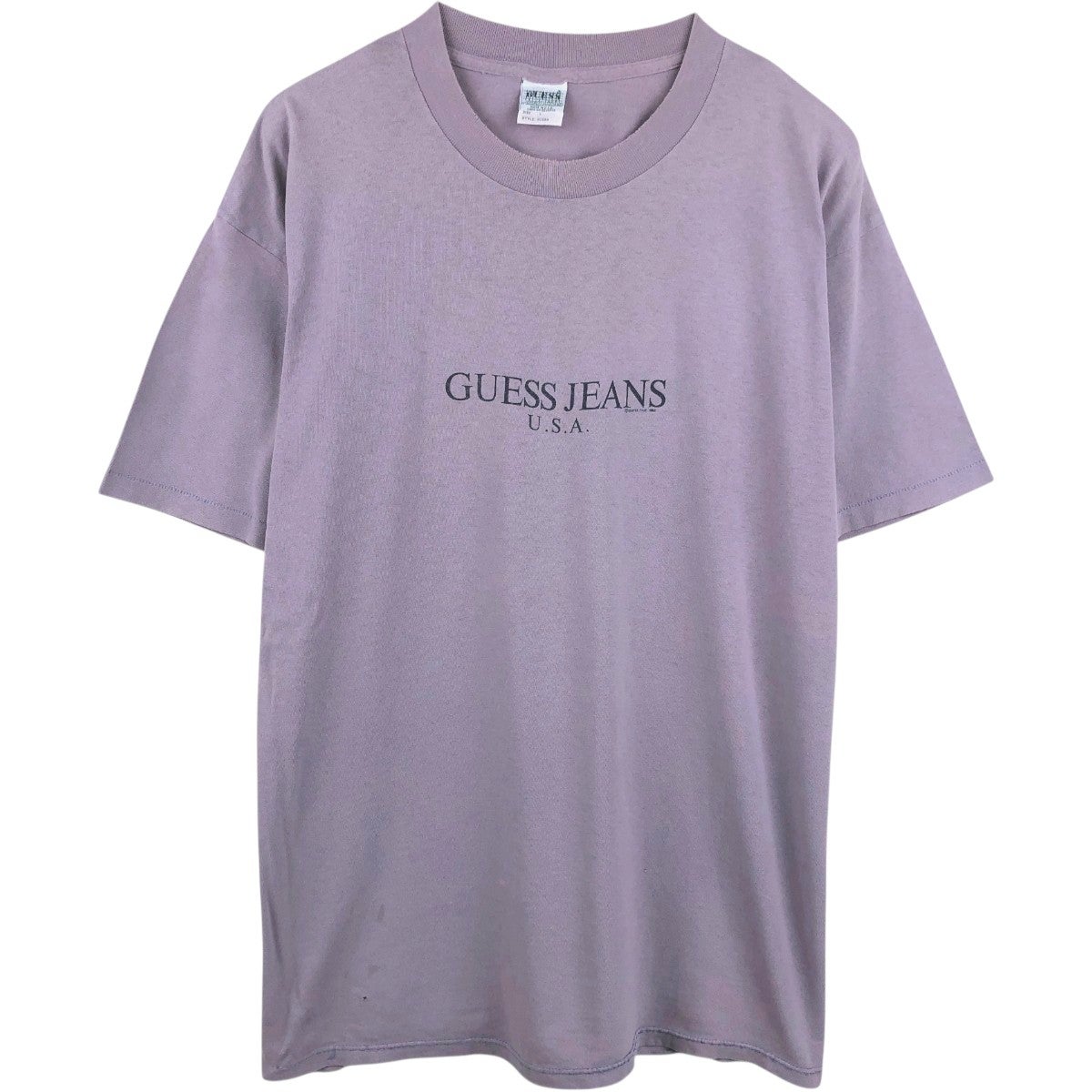 古着 90年代 ゲス Guess 半袖 プリントTシャツ USA製 メンズXL相当