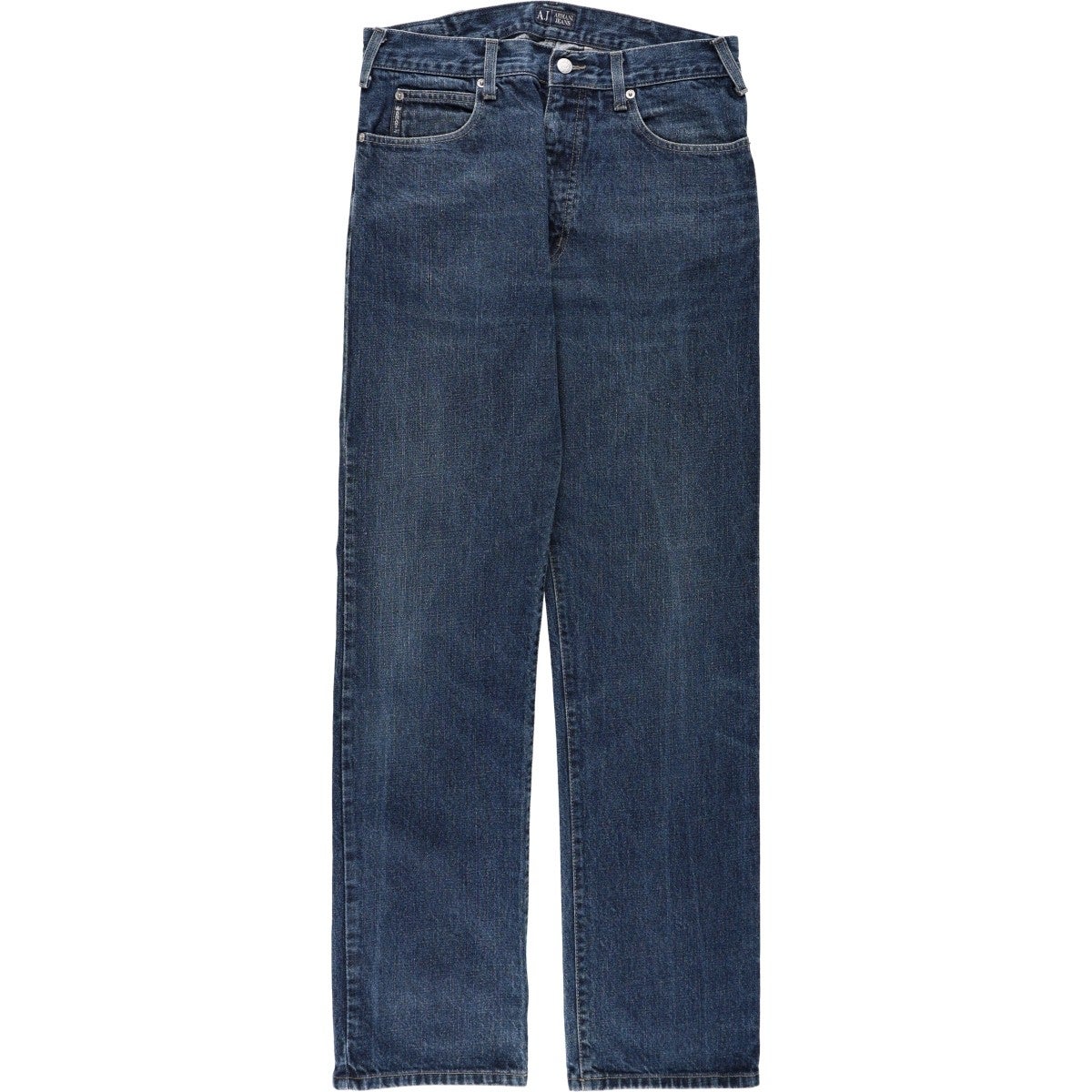 古着 アルマーニ ARMANI JEANS ブラックデニム ストレートデニムパンツ