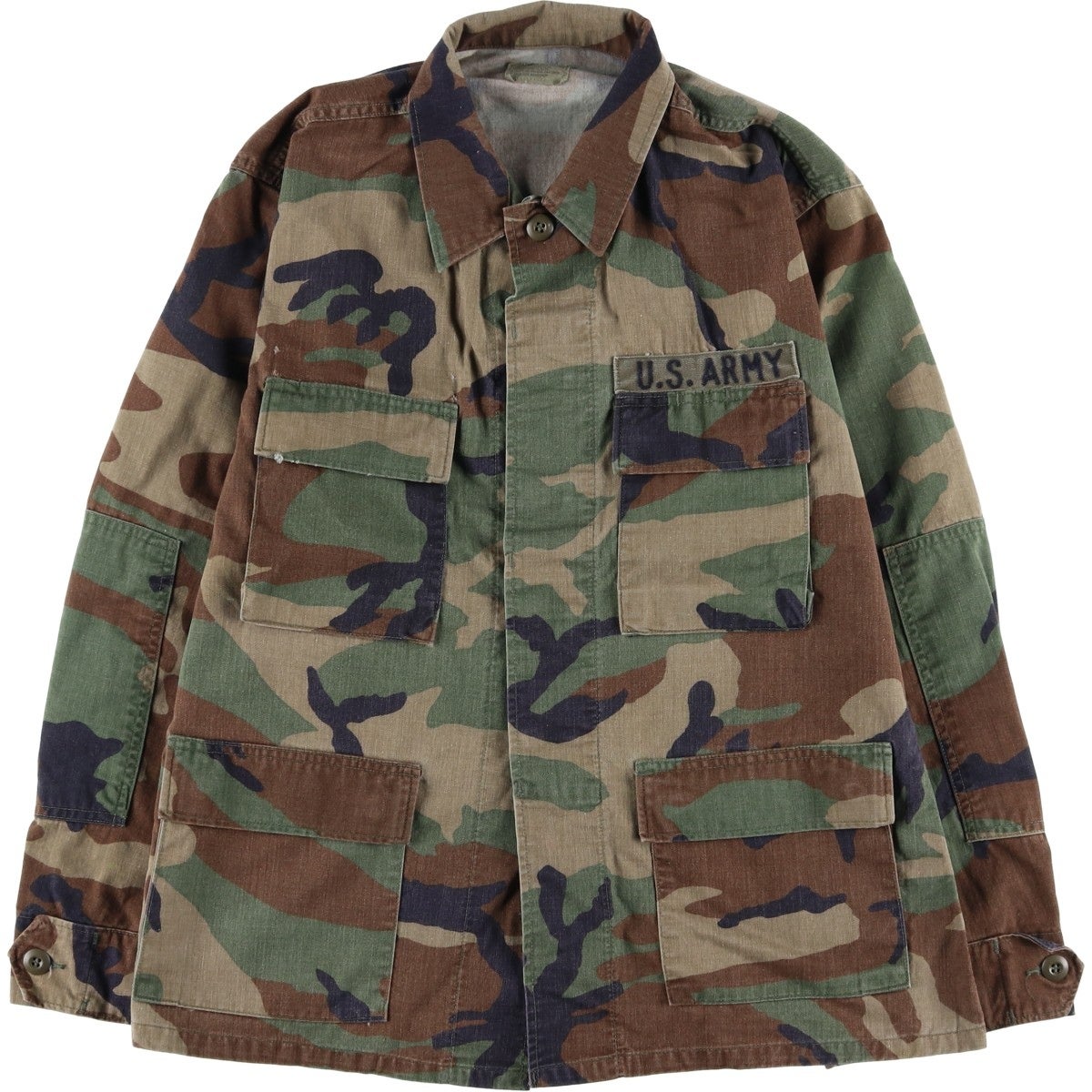 古着 80年代 米軍実品 迷彩柄 ウッドランドカモ ケミカル