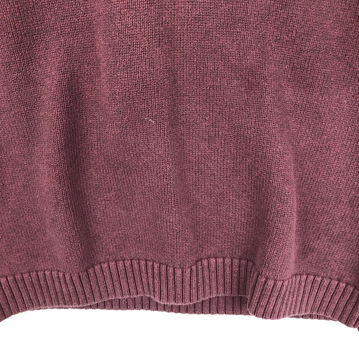 古着 90～00年代 エルエルビーン L.L.Bean Vネック コットンニット