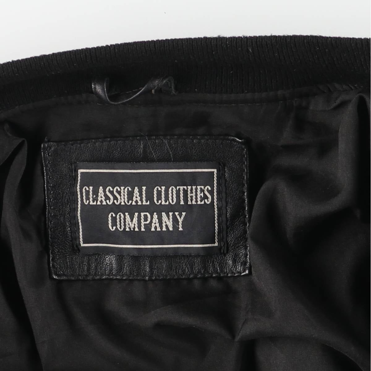 古着 CLASSICAL CLOTHES COMPANY レザーブルゾン メンズS相当