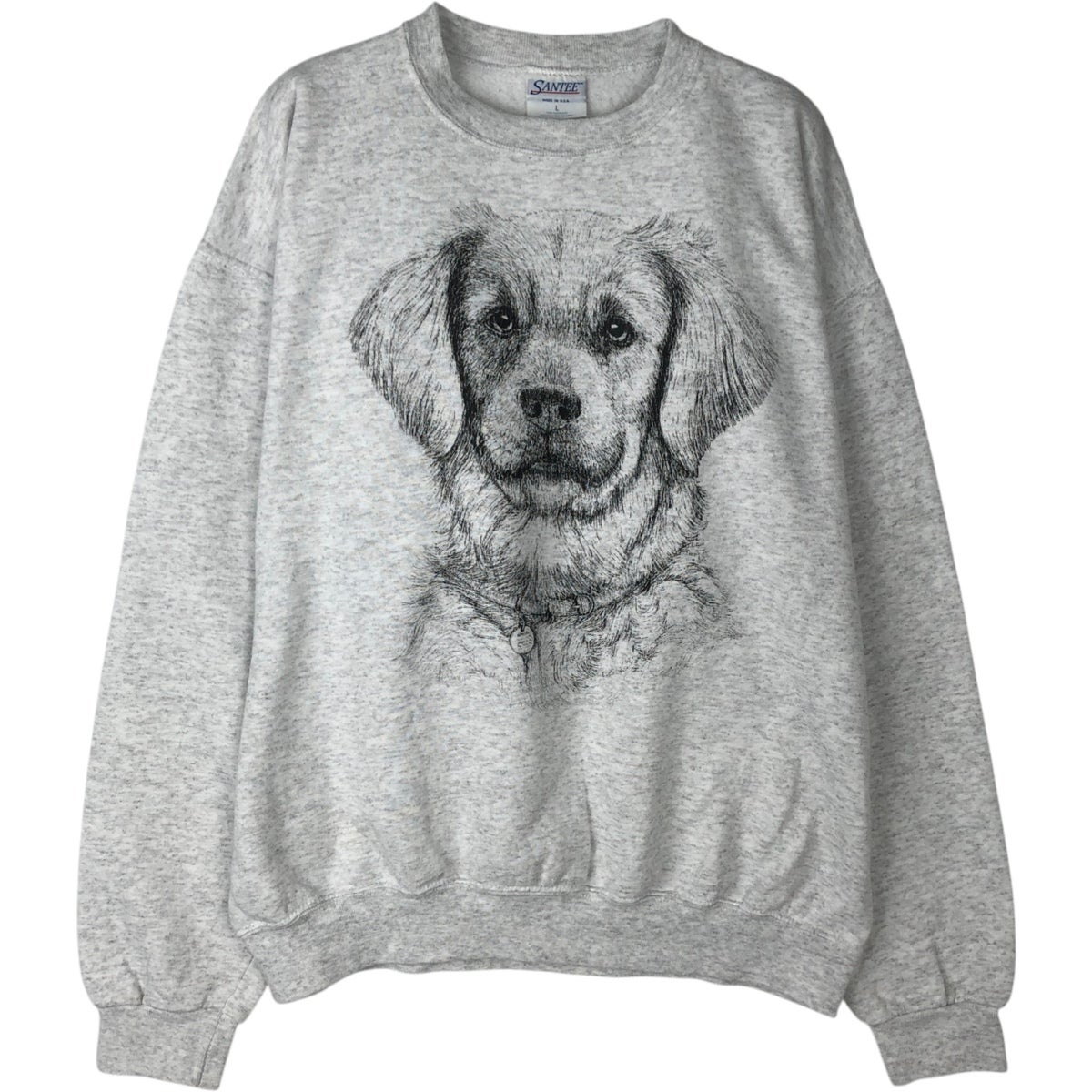 ヴィンテージ　犬　プリント　トレーナー ハート柄プリントトレーナー XS/S/M/L/XL/XXL TINOTITO -ティノ