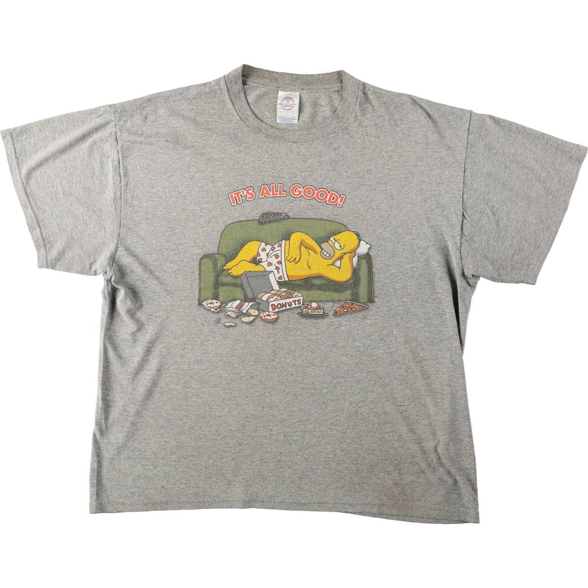 古着 デルタ DELTA THE SIMPSONS シンプソンズ キャラクタープリントT