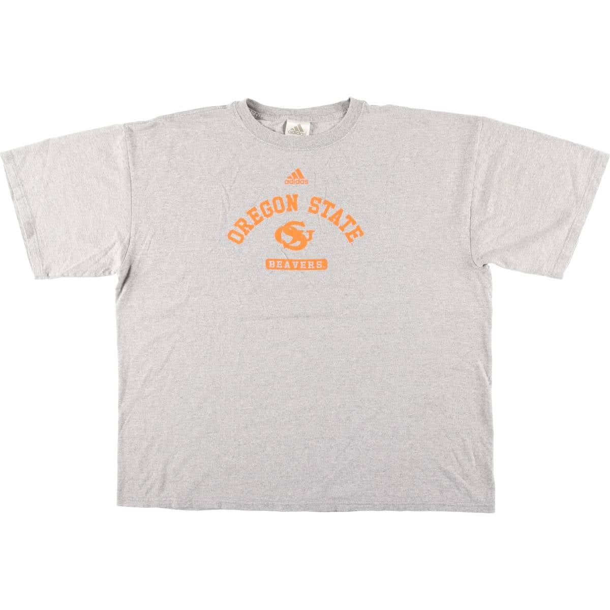 古着 アディダス adidas カレッジ ロゴプリントTシャツ メンズXL相当