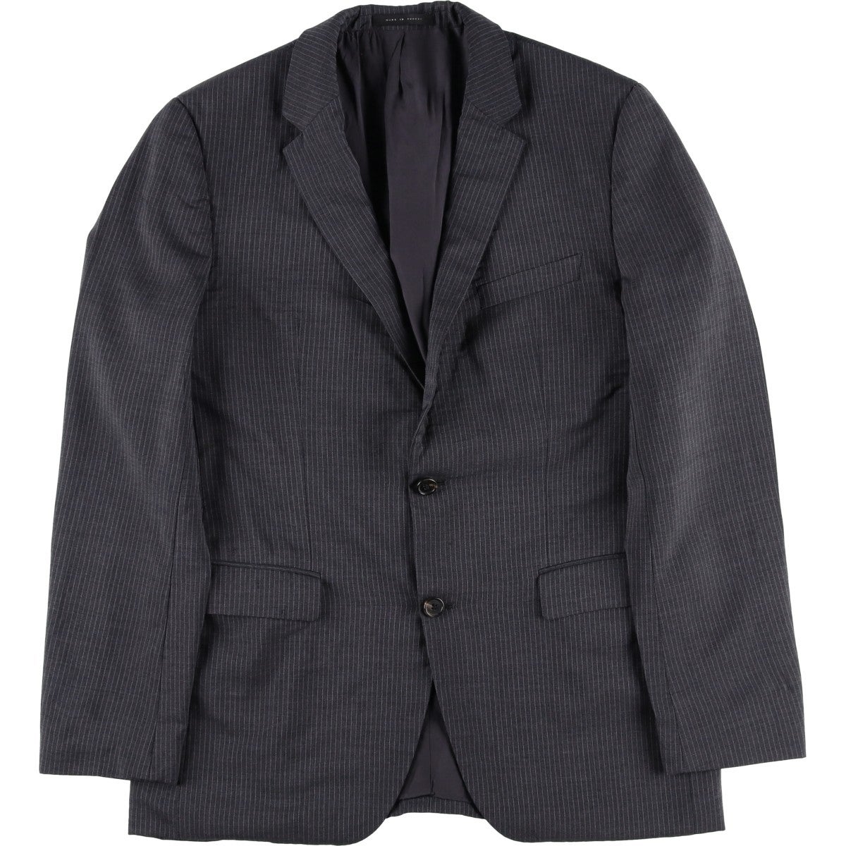 古着 ヒューゴボス HUGO BOSS ストライプ柄 ウールテーラード
