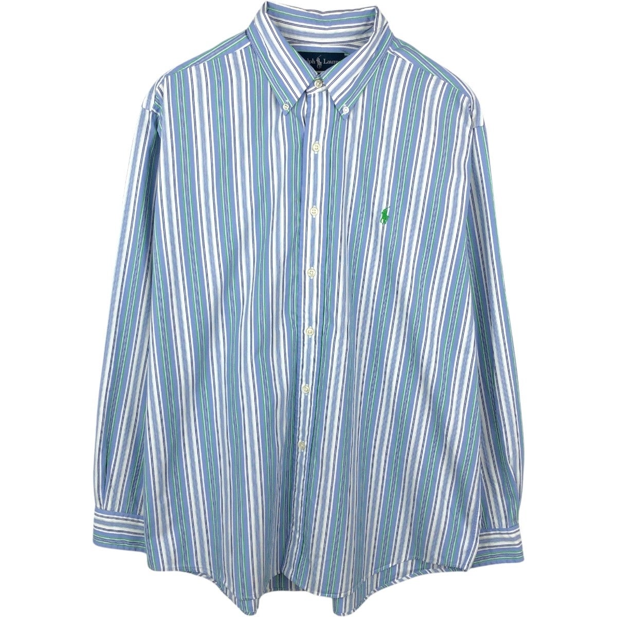 古着 ラルフローレン Ralph Lauren CUSTOM FIT マルチストライプ 長袖