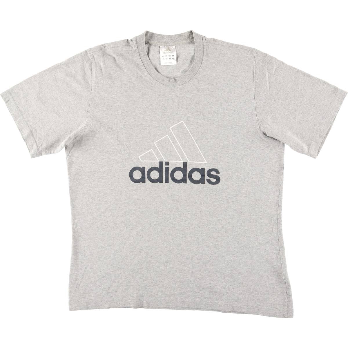 アディダス  シャツ　90年代 レア 古着 90～00年代 アディダス adidas ロゴプリントTシャツ メンズXL相当