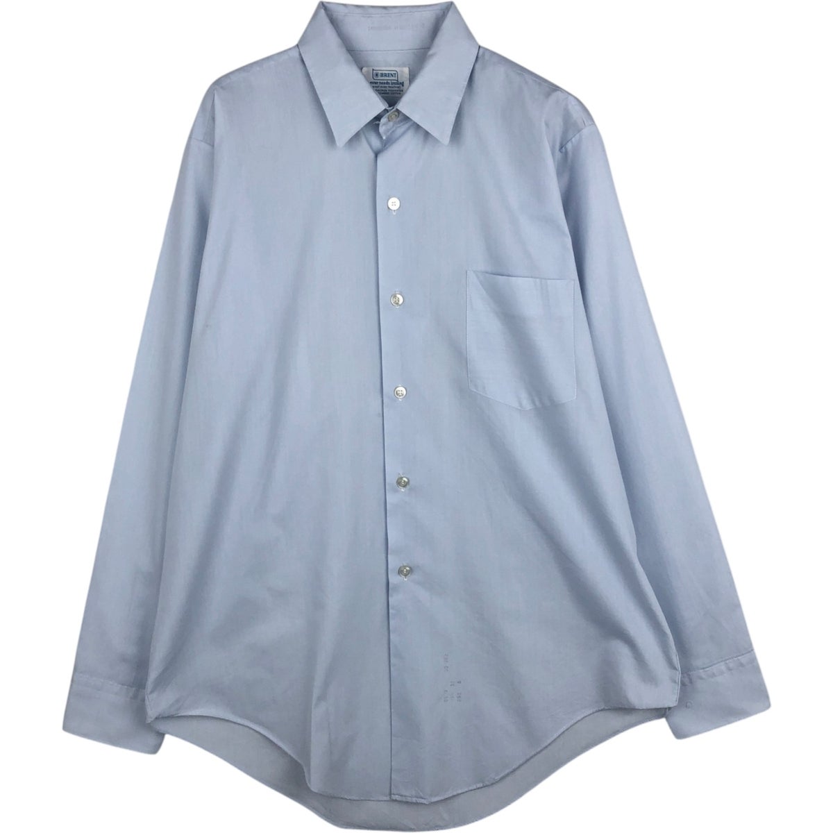 古着 70年代 TOWNCRAFT 長袖 ポリコットンシャツ メンズM相当