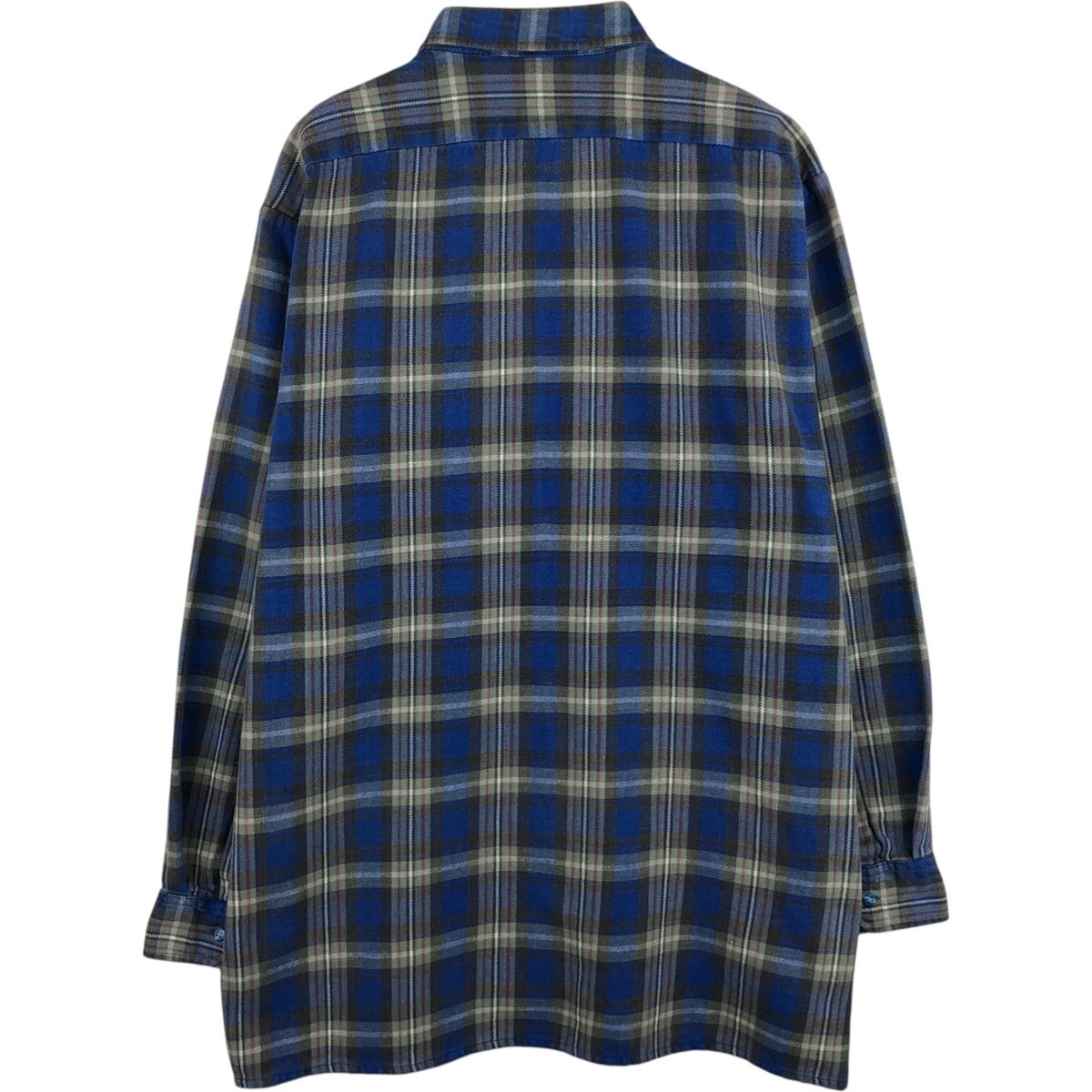 古着 Bremo Textil 長袖 ライトネルチェックシャツ メンズL相当/eaa624790 古着 Bremo Textil 長袖 ライトネルチェックシャツ メンズL相当