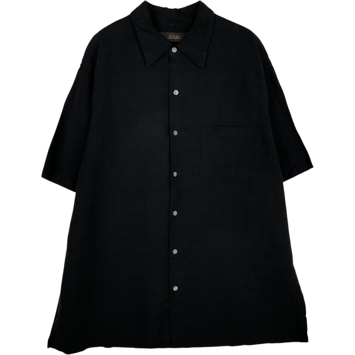 古着 オービス ORVIS チェック柄 半袖 リネンシャツ ボックスシャツ