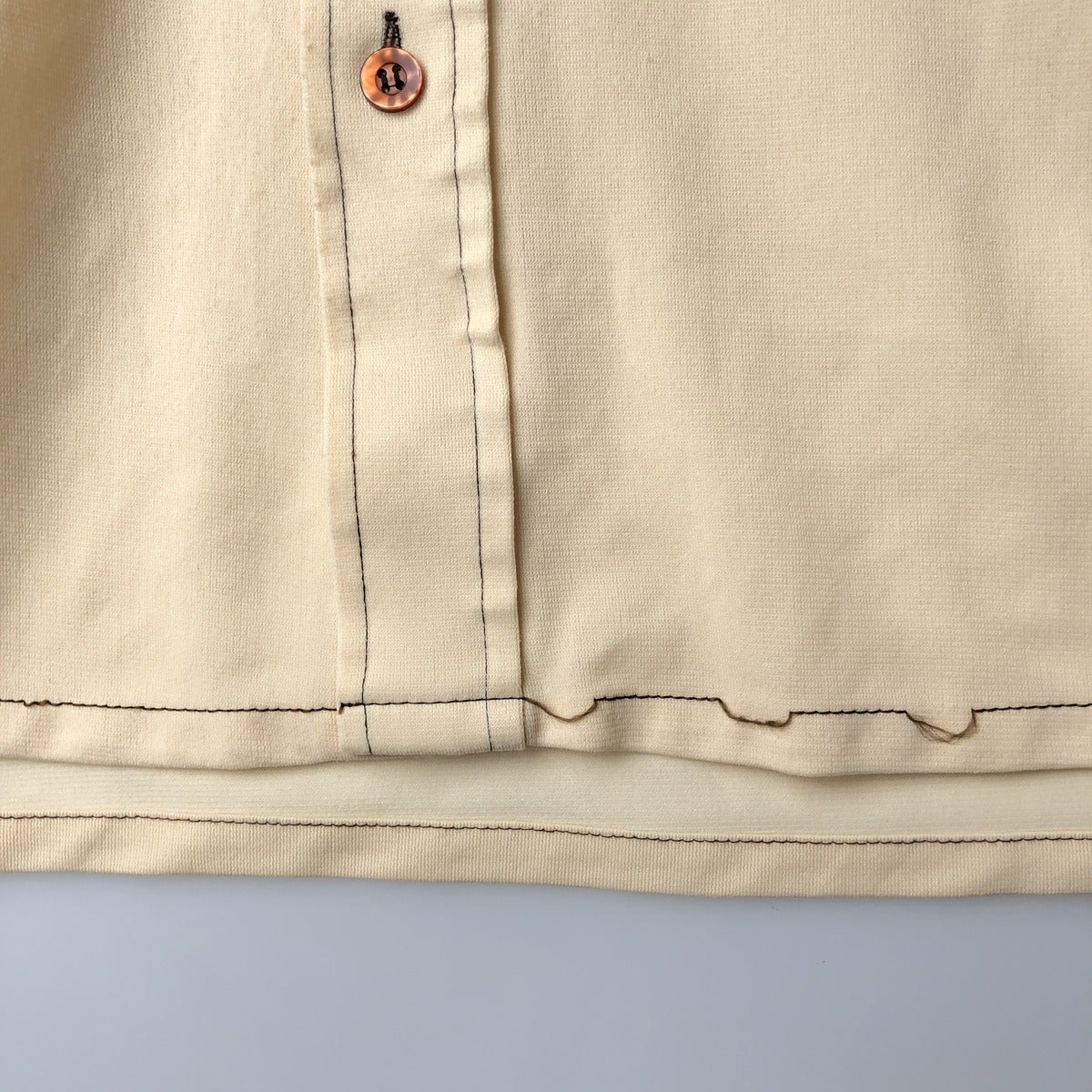 古着 70年代 シアーズ Sears The Mens Store 長袖 ポリシャツ メンズL
