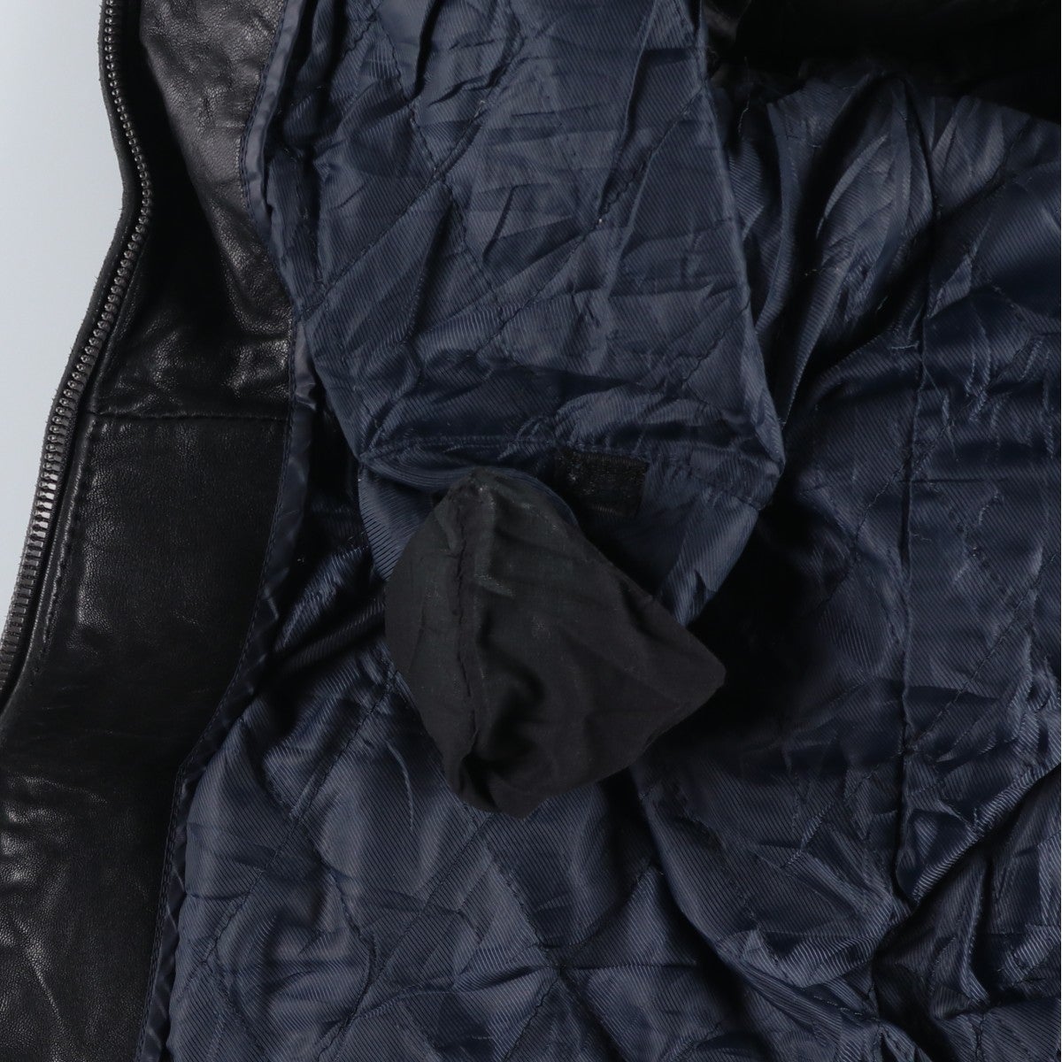 古着 ドッカーズ DOCKERS スイングトップタイプ 中綿入り レザー