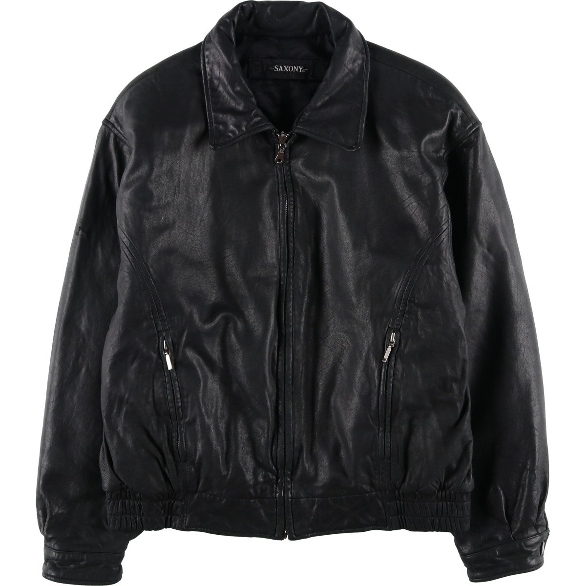Columbia レザージャケット レザーブルゾン 古着 コロンビア Columbia スイングトップタイプ レザーブルゾン
