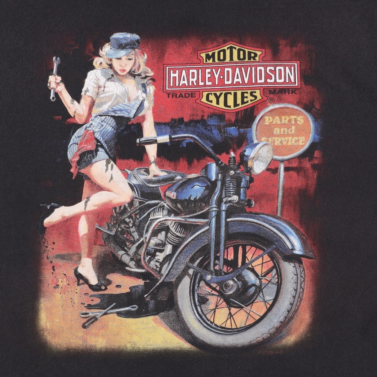古着 00年代 ハーレーダビッドソン Harley-Davidson ピンナップガール