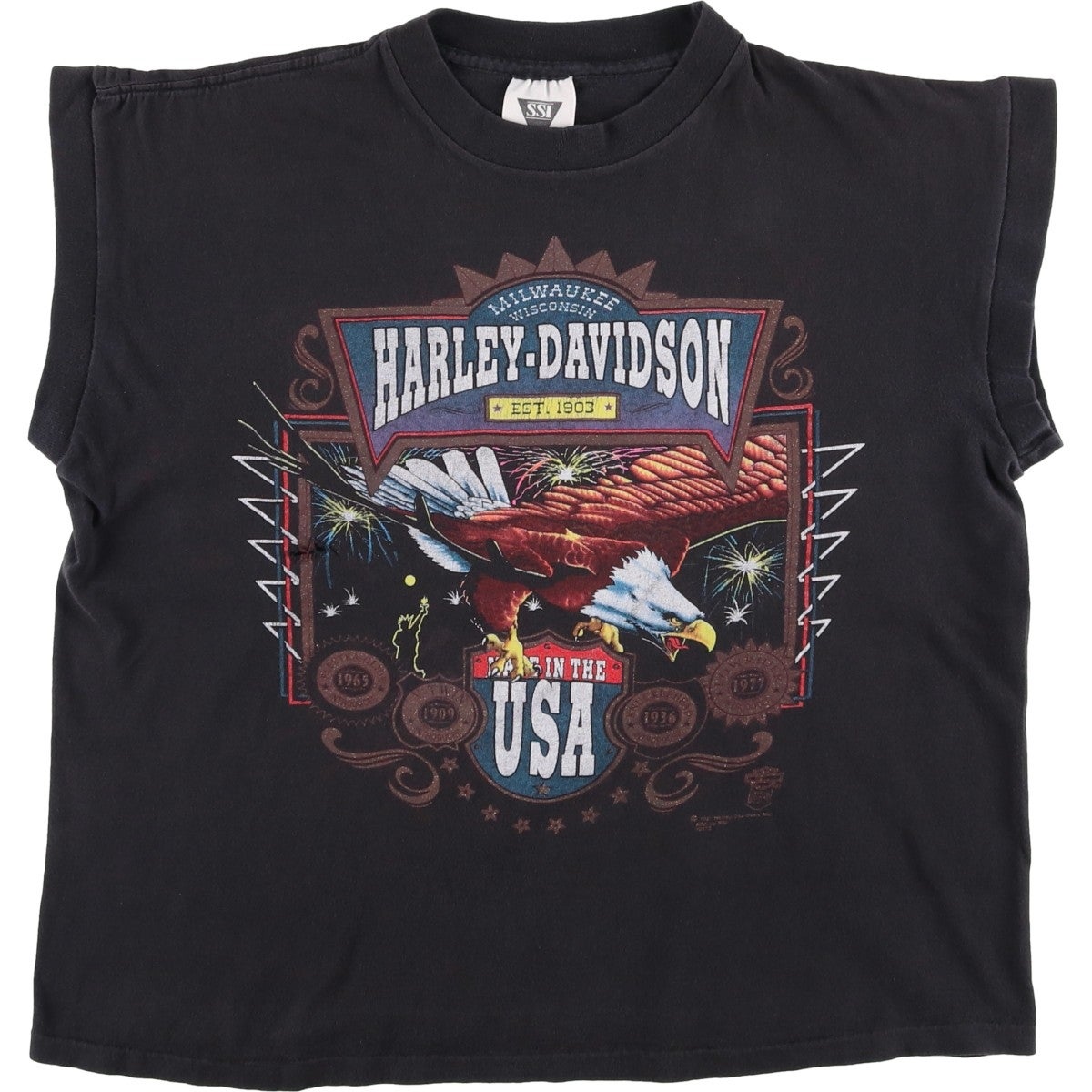古着 90年代 ハーレーダビッドソン Harley-Davidson 鷲柄 イーグル柄