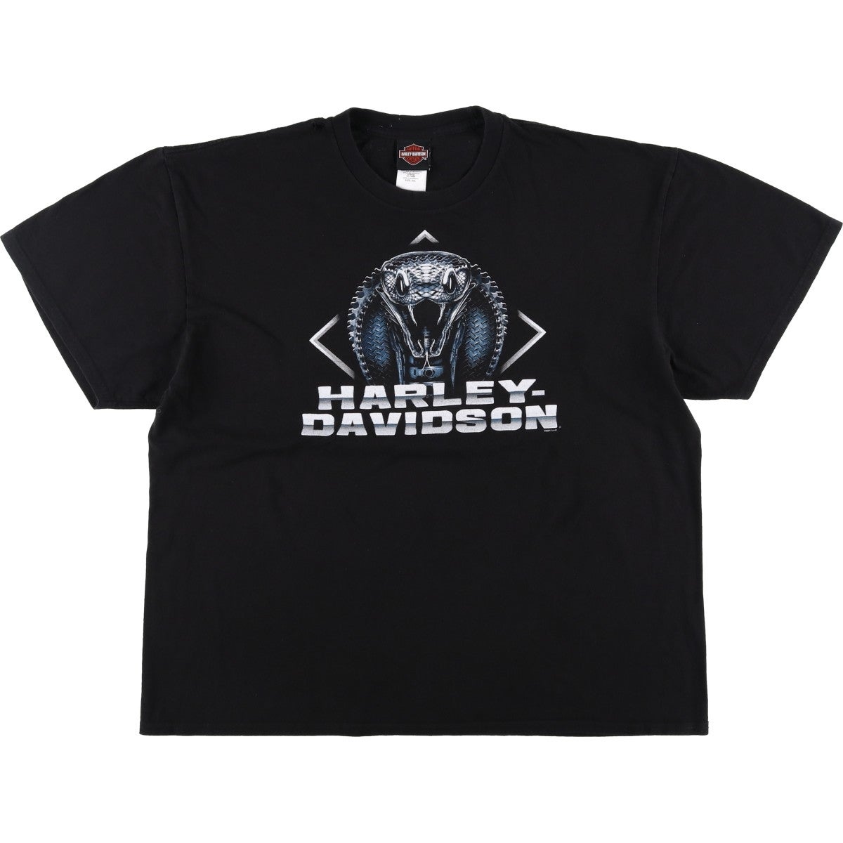 古着 ハーレーダビッドソン Harley-Davidson 蛇柄 パイソン柄 モーター