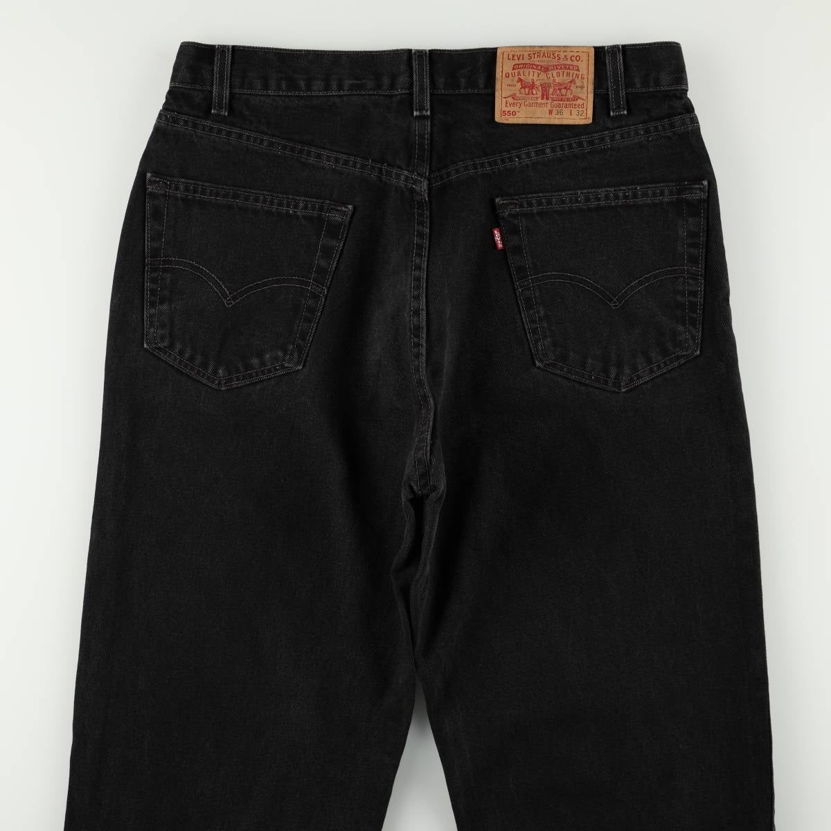 古着 90年代 リーバイス Levis 550 RELAXED FIT ブラックデニム