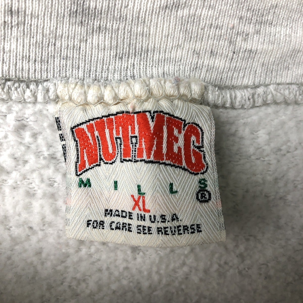 古着 90年代 ナツメグ NUTMEG カレッジスウェットシャツ トレーナー