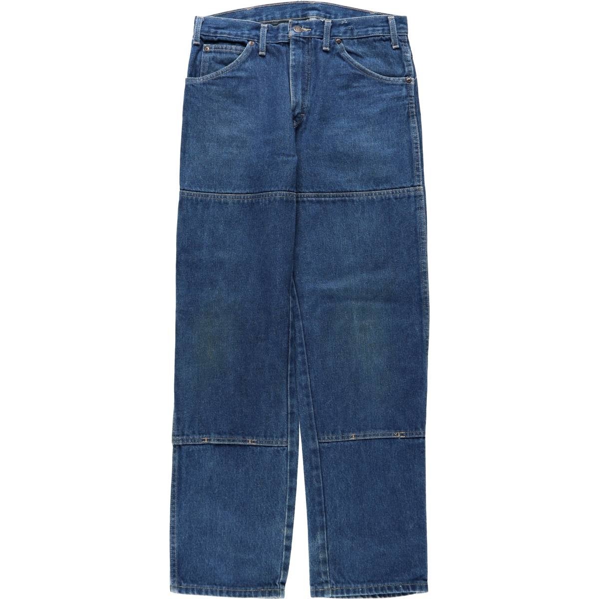 00s Dickies ダブルニー ワイドデニムペインターパンツ W34L32 古着 ディッキーズ Dickies ダブルニー デニム ペインターパンツ