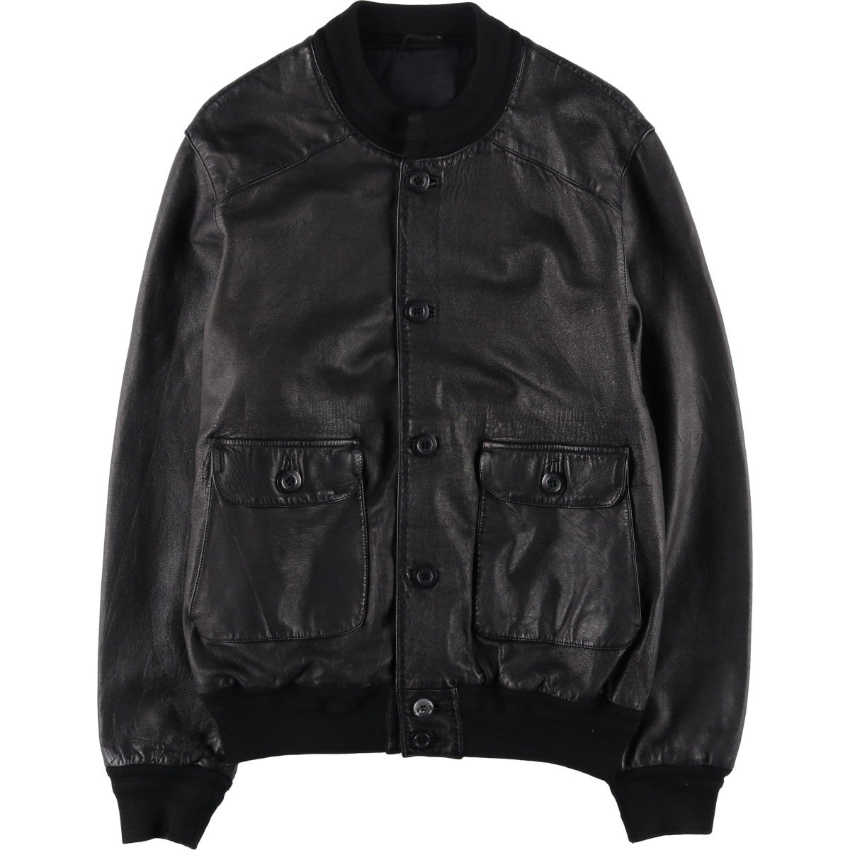 古着 ダニエルエシュテル DANIEL HECHTER レザーブルゾン メンズXL相当