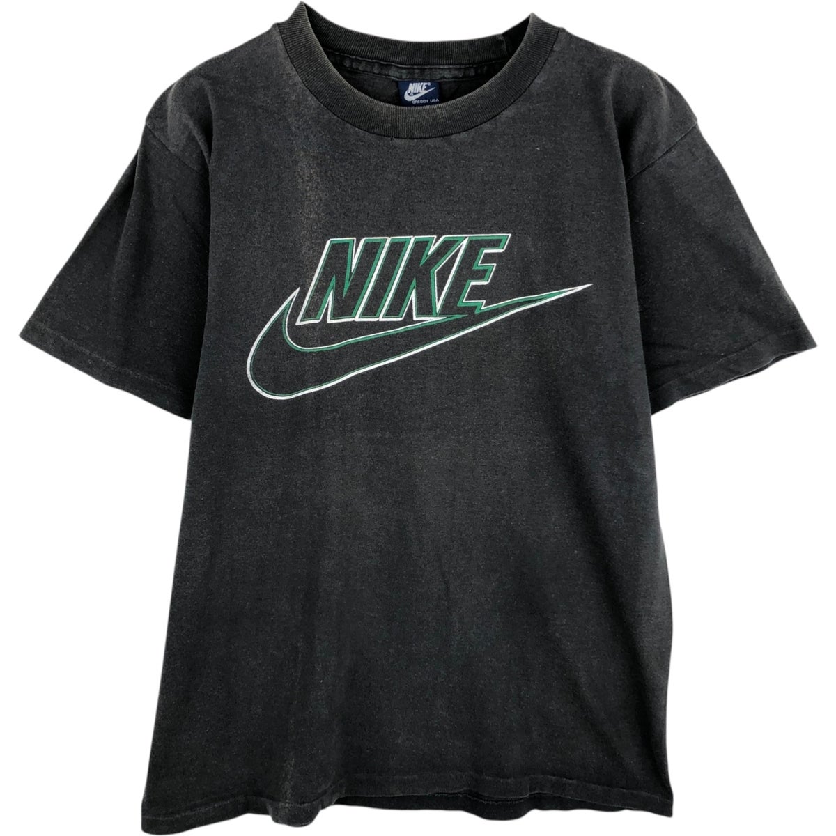 古着 80年代 ナイキ NIKE 紺タグ ロゴプリントTシャツ メンズXL相当