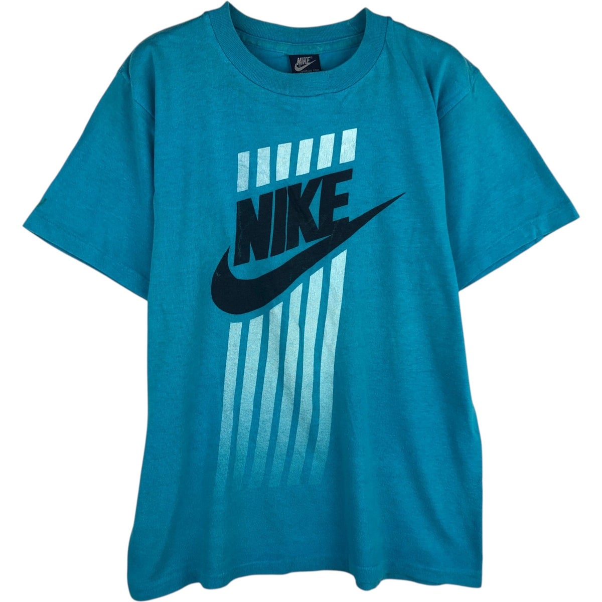 古着 80年代 ナイキ NIKE 紺タグ ロゴプリントTシャツ メンズXL相当