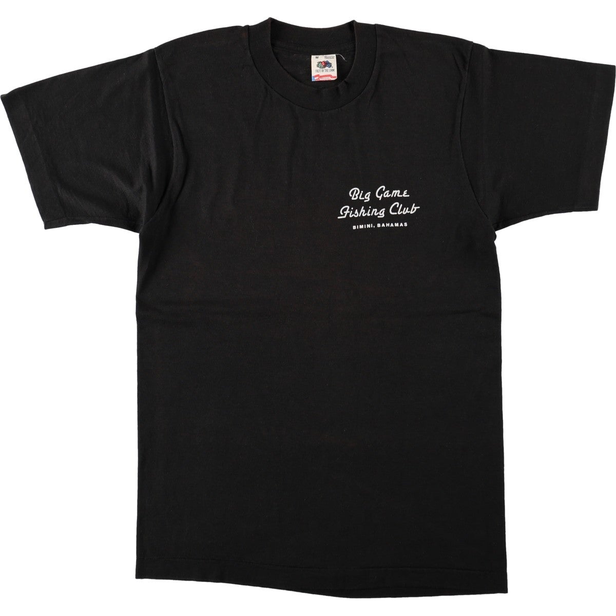 【フルーツオブザルーム】 ウォールアイ 魚 ルアー 黒 Tシャツ 古着 古着 90年代 フルーツオブザルーム FRUIT OF THE LOOM 魚柄 プリントT