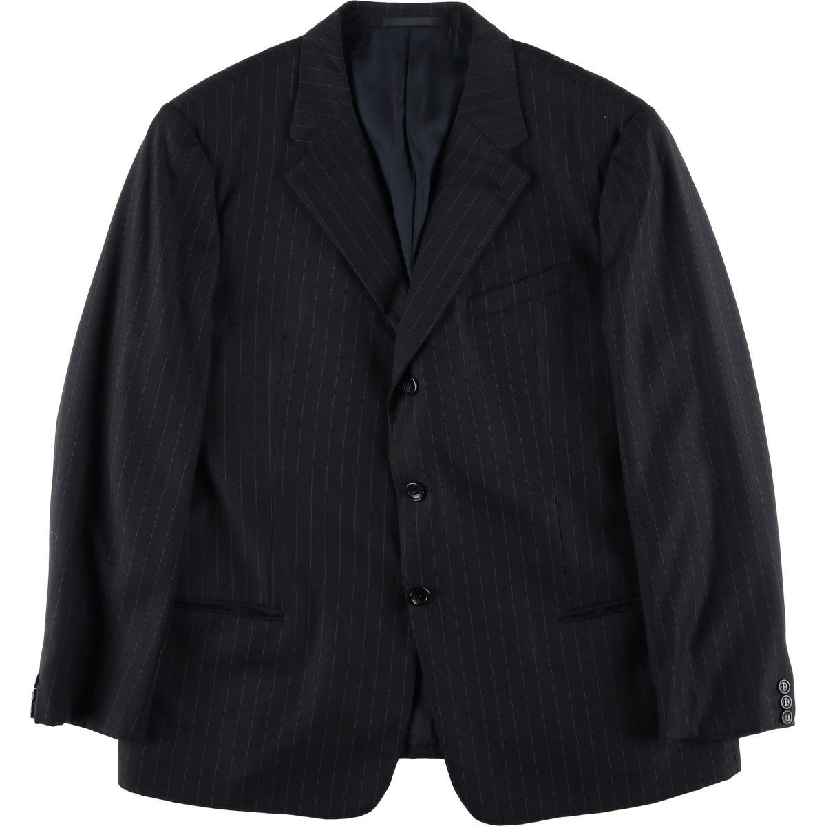 【イタリア製 美品✨】ジョルジオアルマーニ テーラードジャケット ブラック 古着 アルマーニ ARMANI COLLEZIONI ウールテーラードジャケット