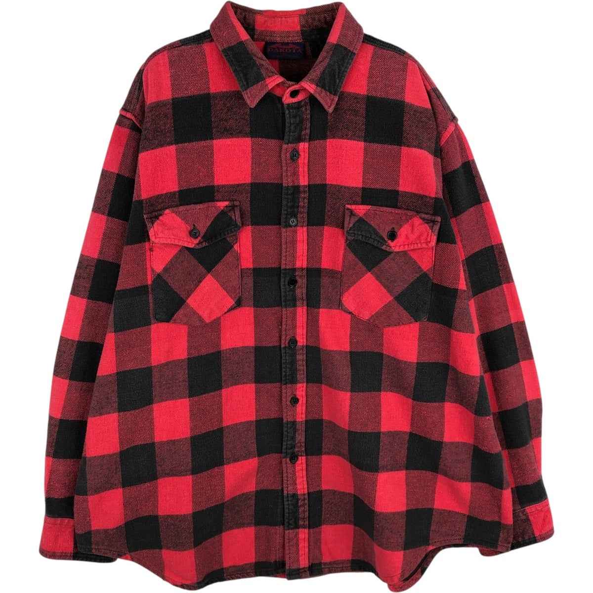 古着 ～90年代 ダコタ DAKOTA 長袖 ヘビーネルチェックシャツ メンズL