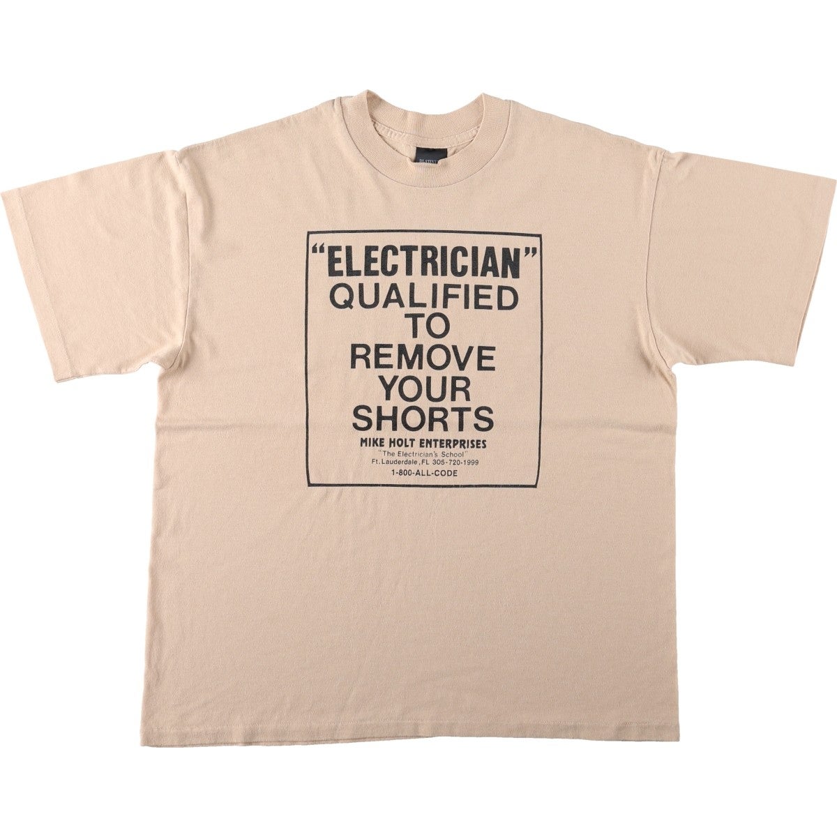 古着 90年代 PLATINUM PLUS プリントTシャツ USA製 メンズXL相当