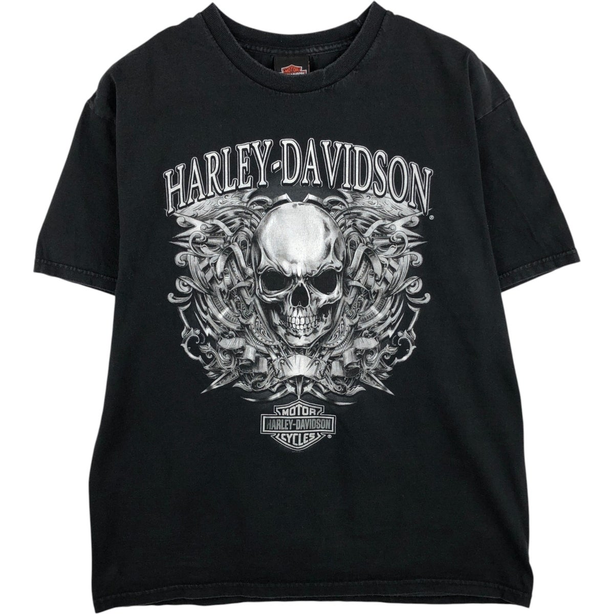 古着 ハーレーダビッドソン Harley-Davidson ドクロ柄 スカル柄 スカル
