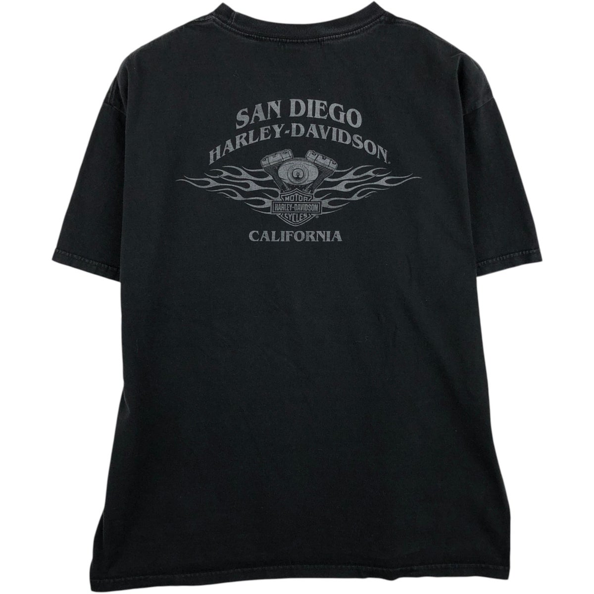 古着 ハーレーダビッドソン Harley-Davidson ドクロ柄 スカル柄