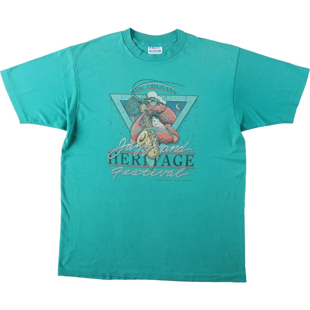 古着 80年代 ヘインズ Hanes プリントTシャツ USA製 メンズXL相当