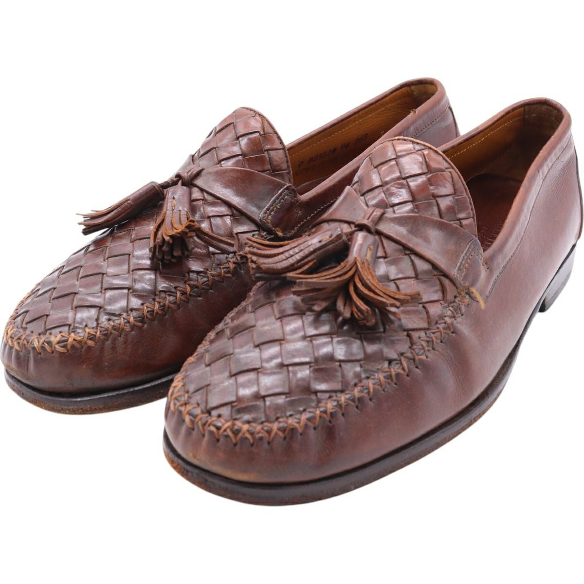 古着 コールハーン COLEHAAN Bragano ブラガノ 編み込み ローファー