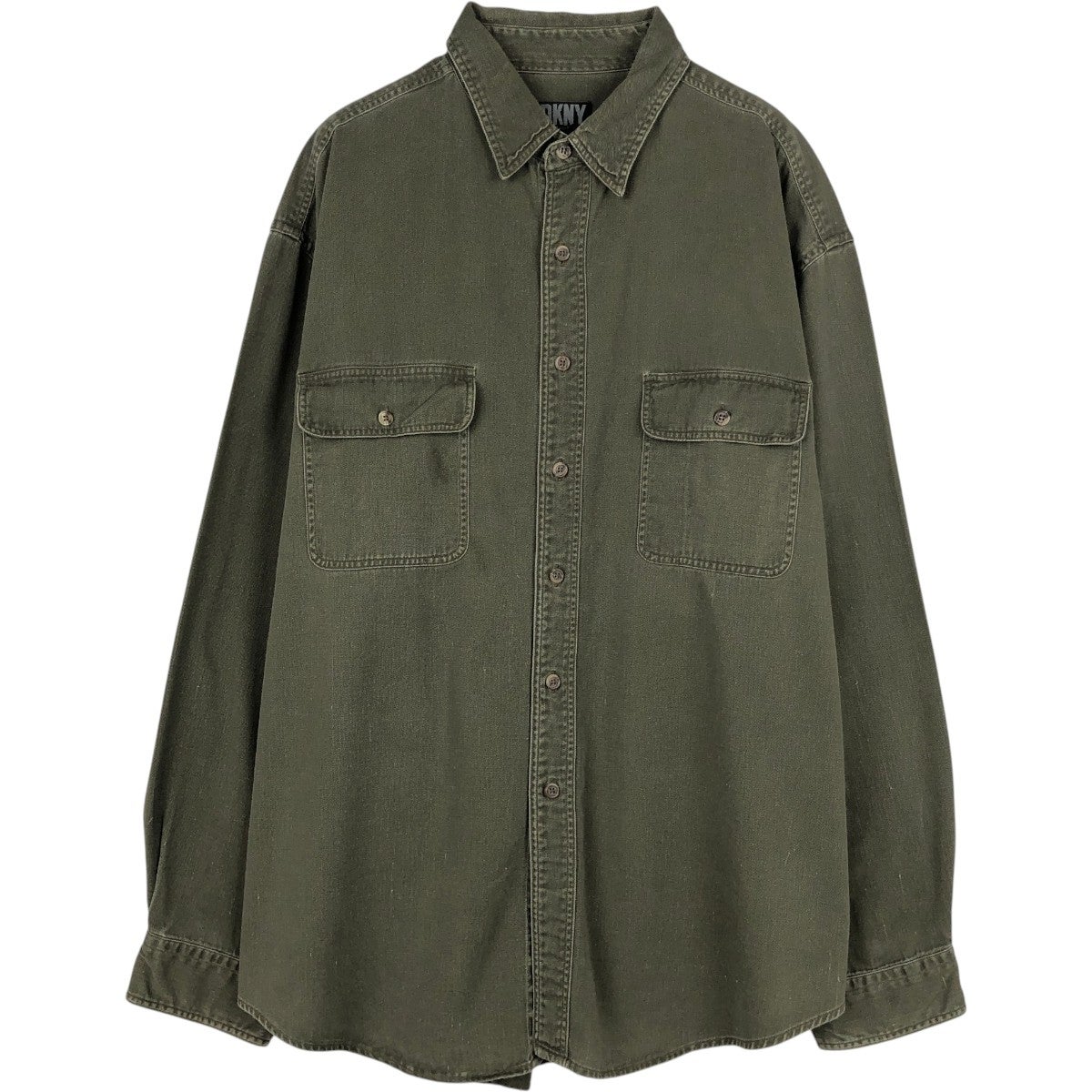 古着 90年代 ダナキャランニューヨーク DKNY 長袖 コットンシャツ