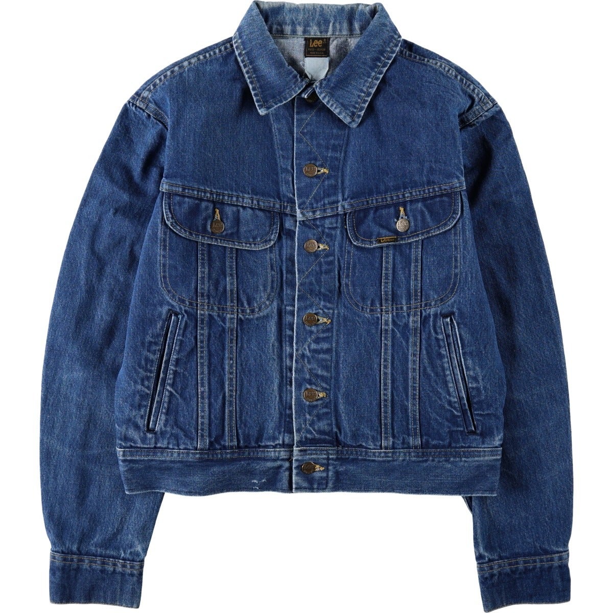 古着 90年代 リー Lee SPORT ブラック デニムジャケット Gジャン