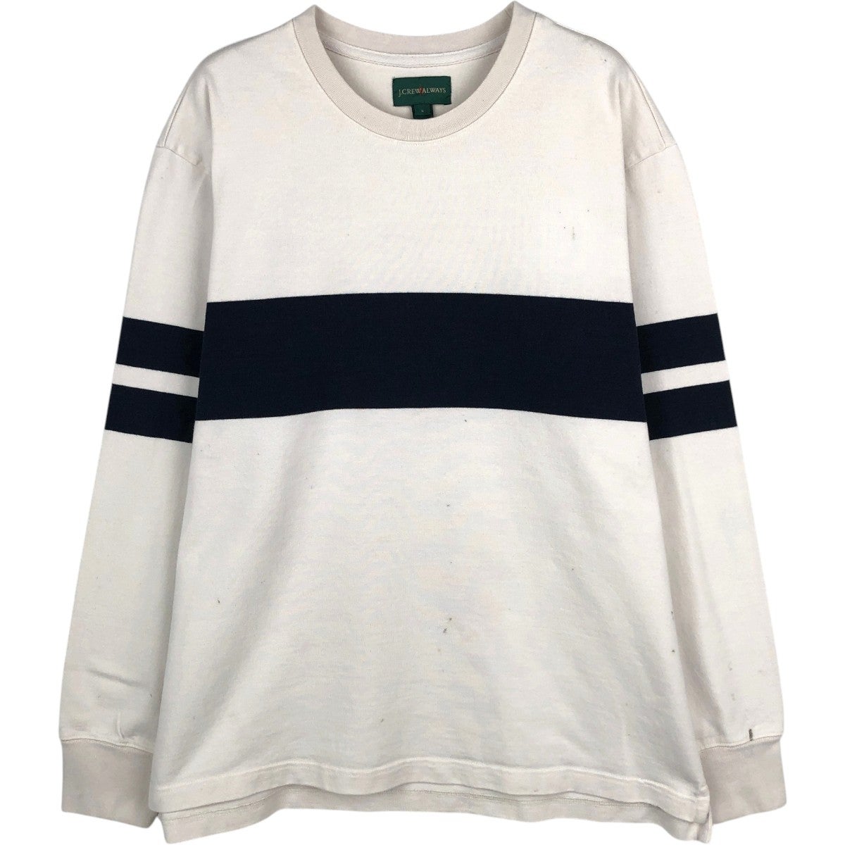 古着 ジェイクルー J.Crew ボーダー柄 サーマルロンT ワッフル メンズM