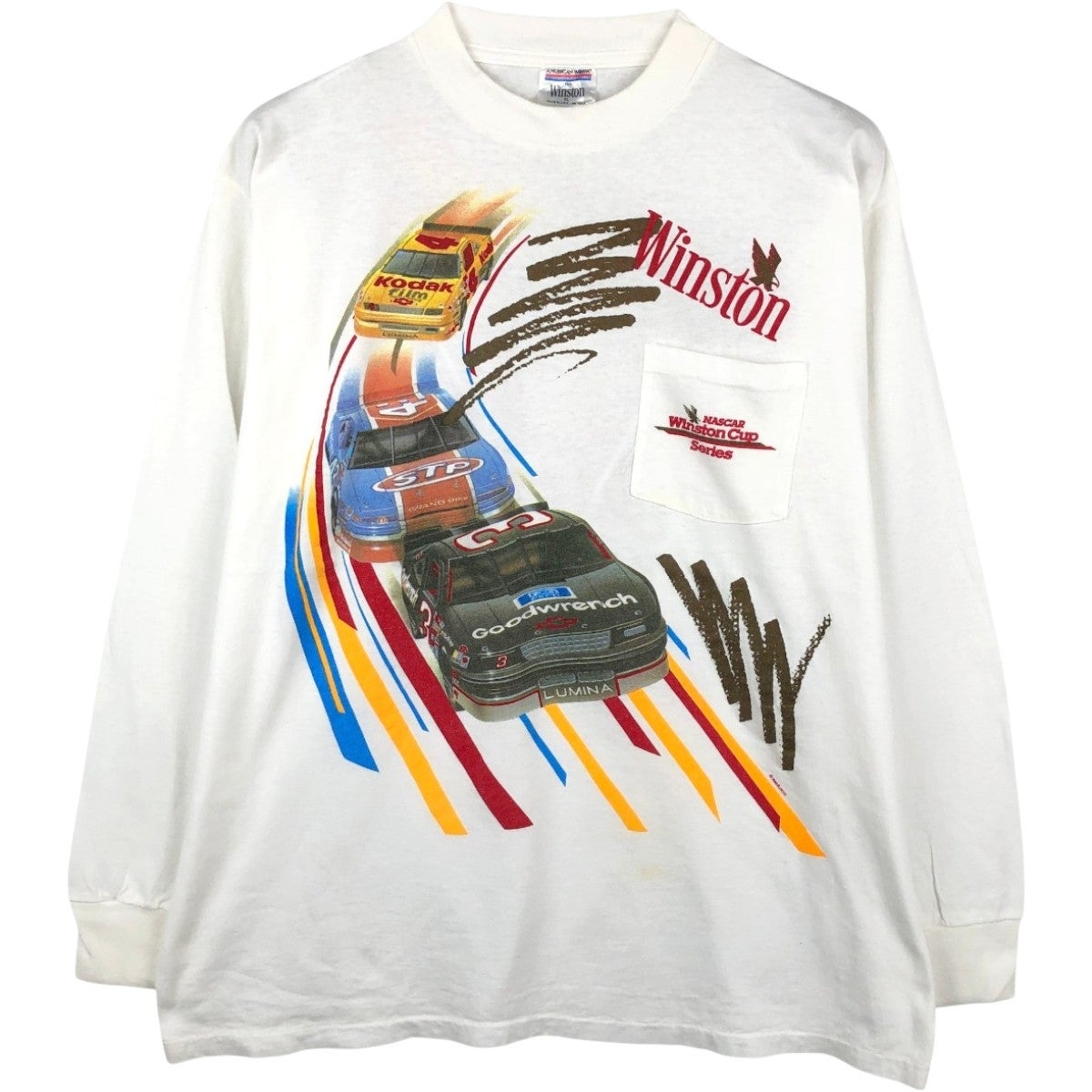90s USA製 クリスチャンフレッチャー ロングTシャツ ヴィンテージ ロンT 古着 90年代 WINSTON ロングTシャツ ロンT USA製 メンズXL相当