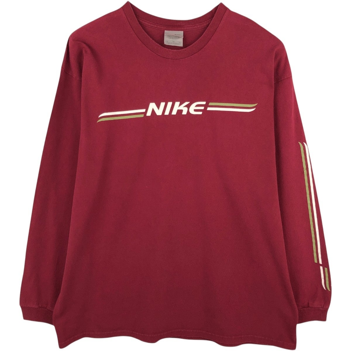 古着 00年代 ナイキ NIKE センターロゴ ロングTシャツ ロンT メンズXL