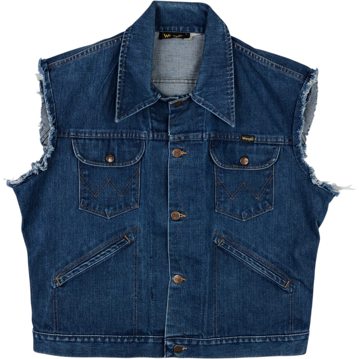 古着 ラングラー Wrangler AUTHENTIC WESTERN JACKET デニムベスト