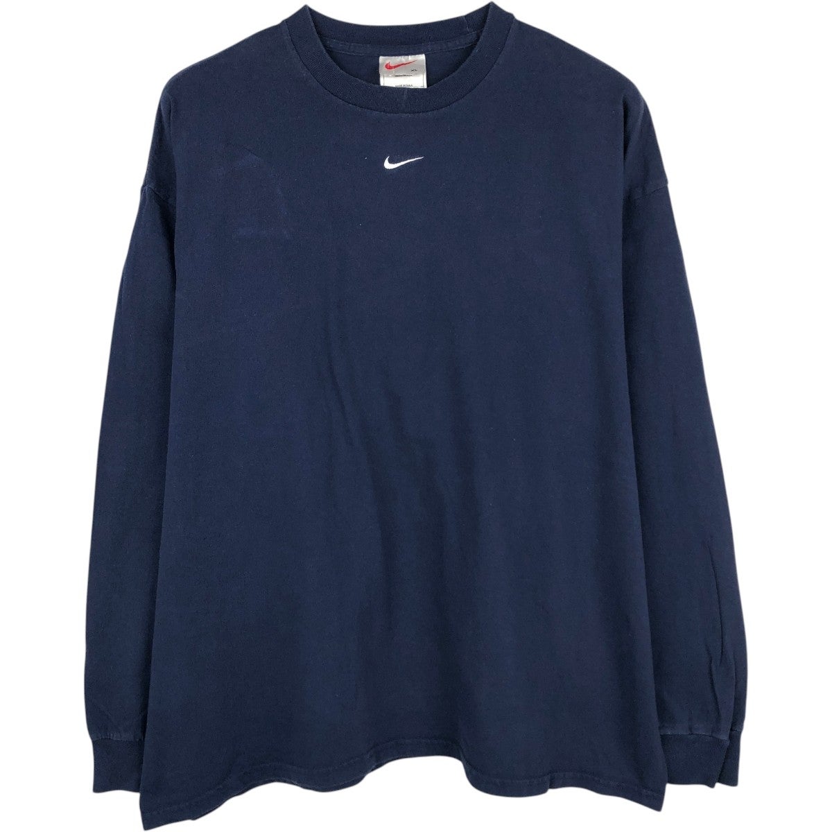 古着 00年代 ナイキ NIKE センターロゴ ロングTシャツ ロンT メンズXL