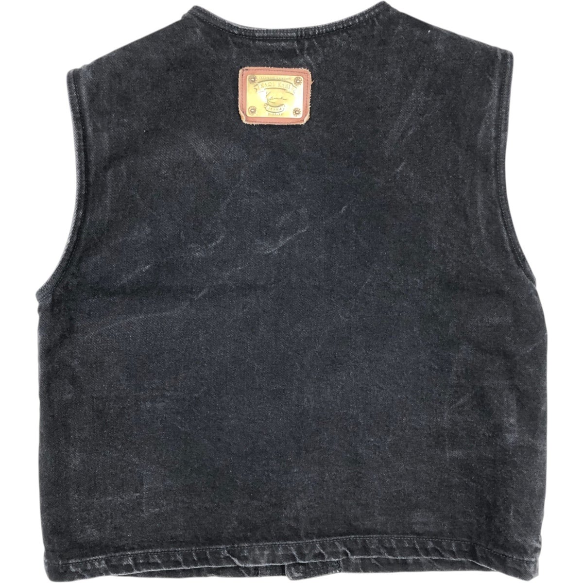 karl kani jeans ベスト L カールカナイ 90s 古着 古着 90年代 カールカナイ Karl Kani デニムベスト メンズS相当