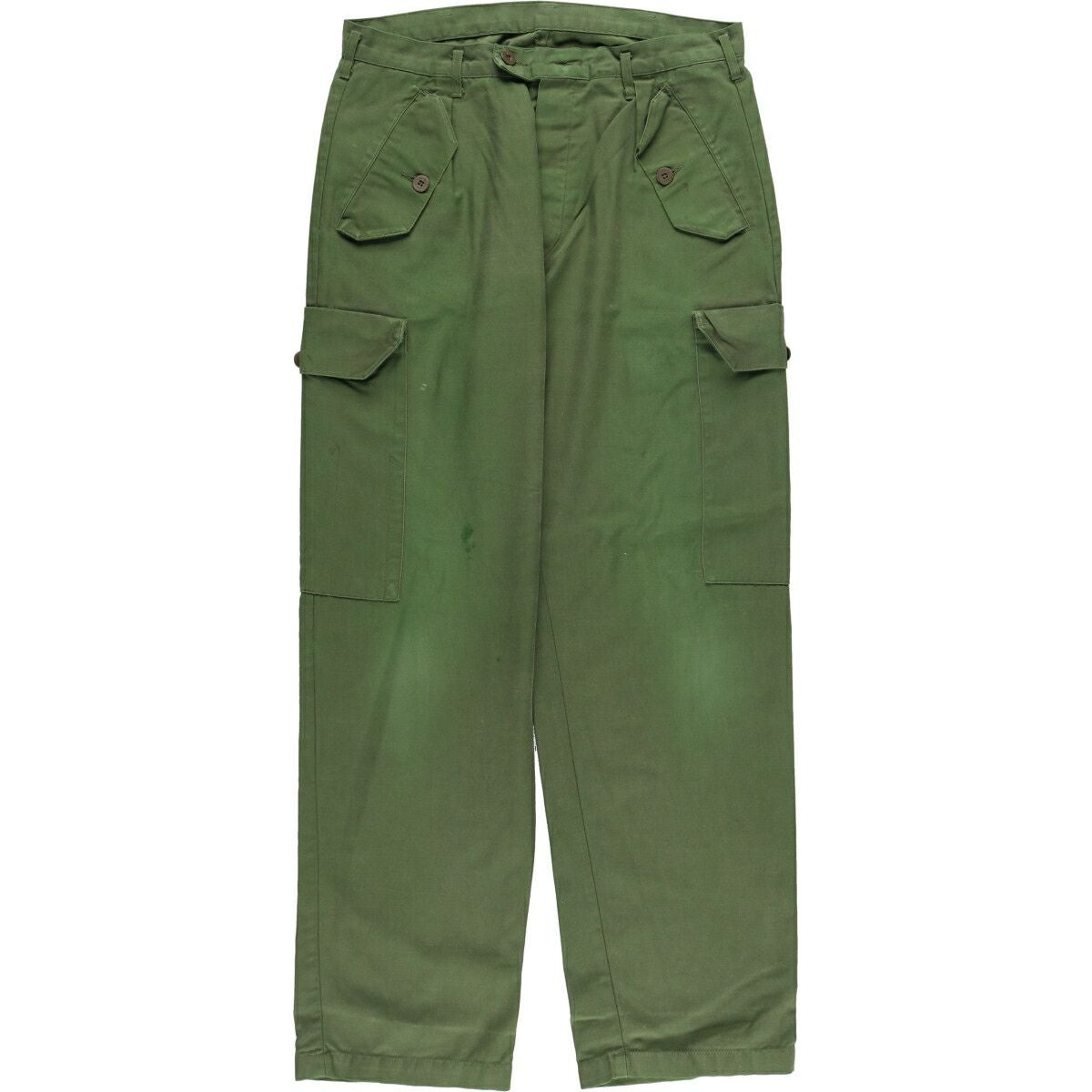 【40~50s】ARMY スウェーデン軍 ミリタリーカーゴパンツ C48 古着 スウェーデン軍実品 ミリタリー カーゴパンツ コンバットパンツ