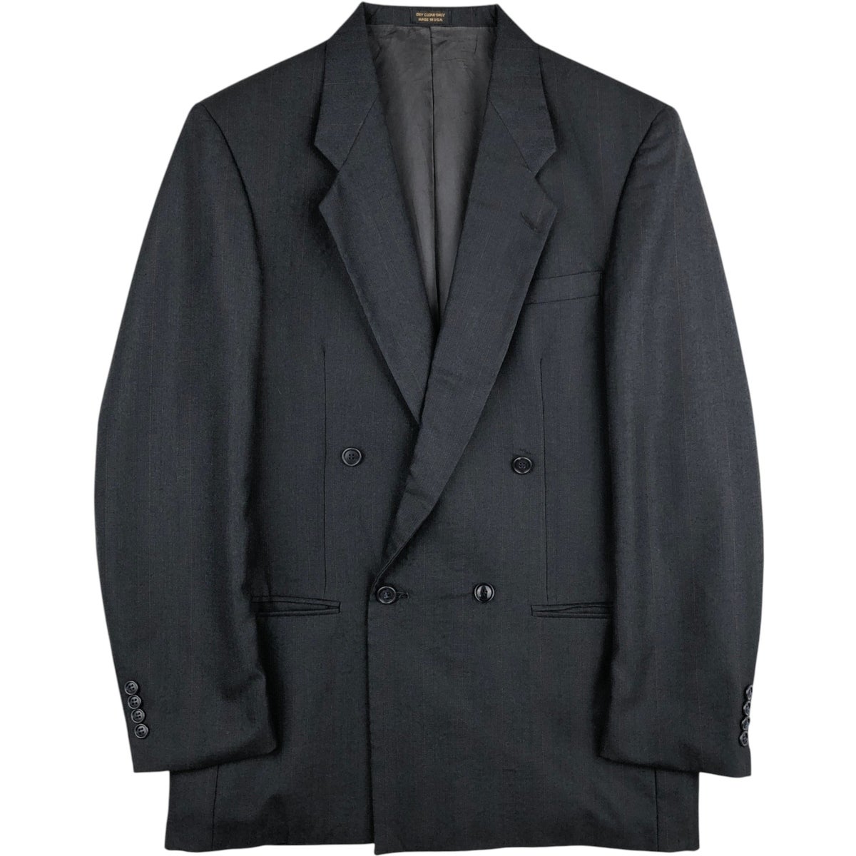 古着 DI VINCENZO Collection ストライプ柄 テーラードジャケット USA