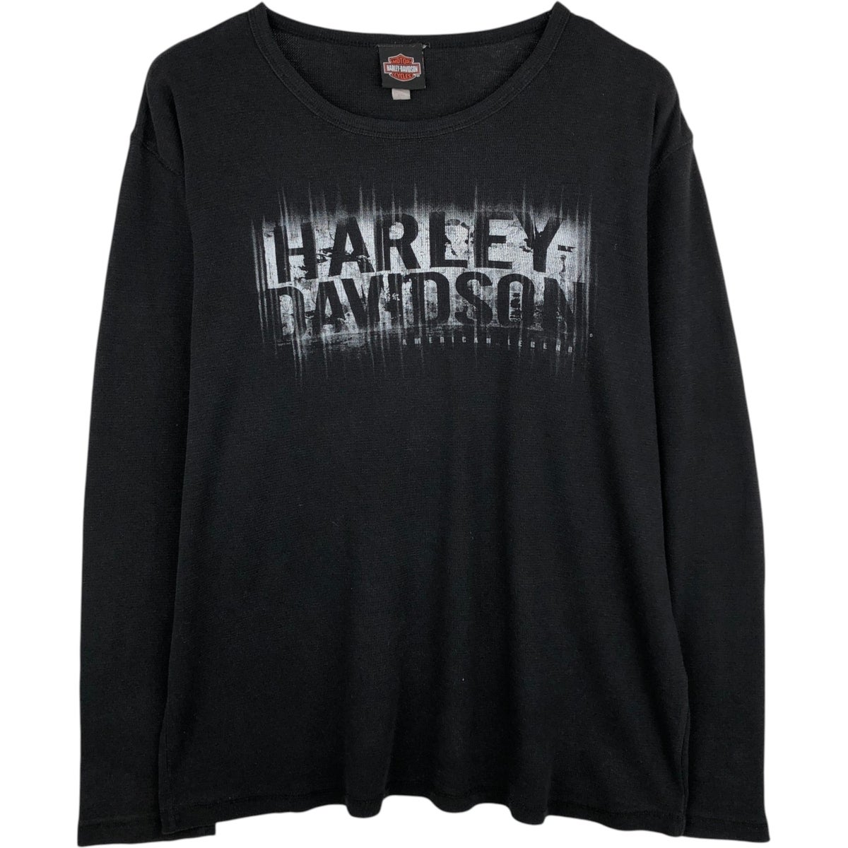 古着 ハーレーダビッドソン Harley-Davidson フード付き サーマルロンT
